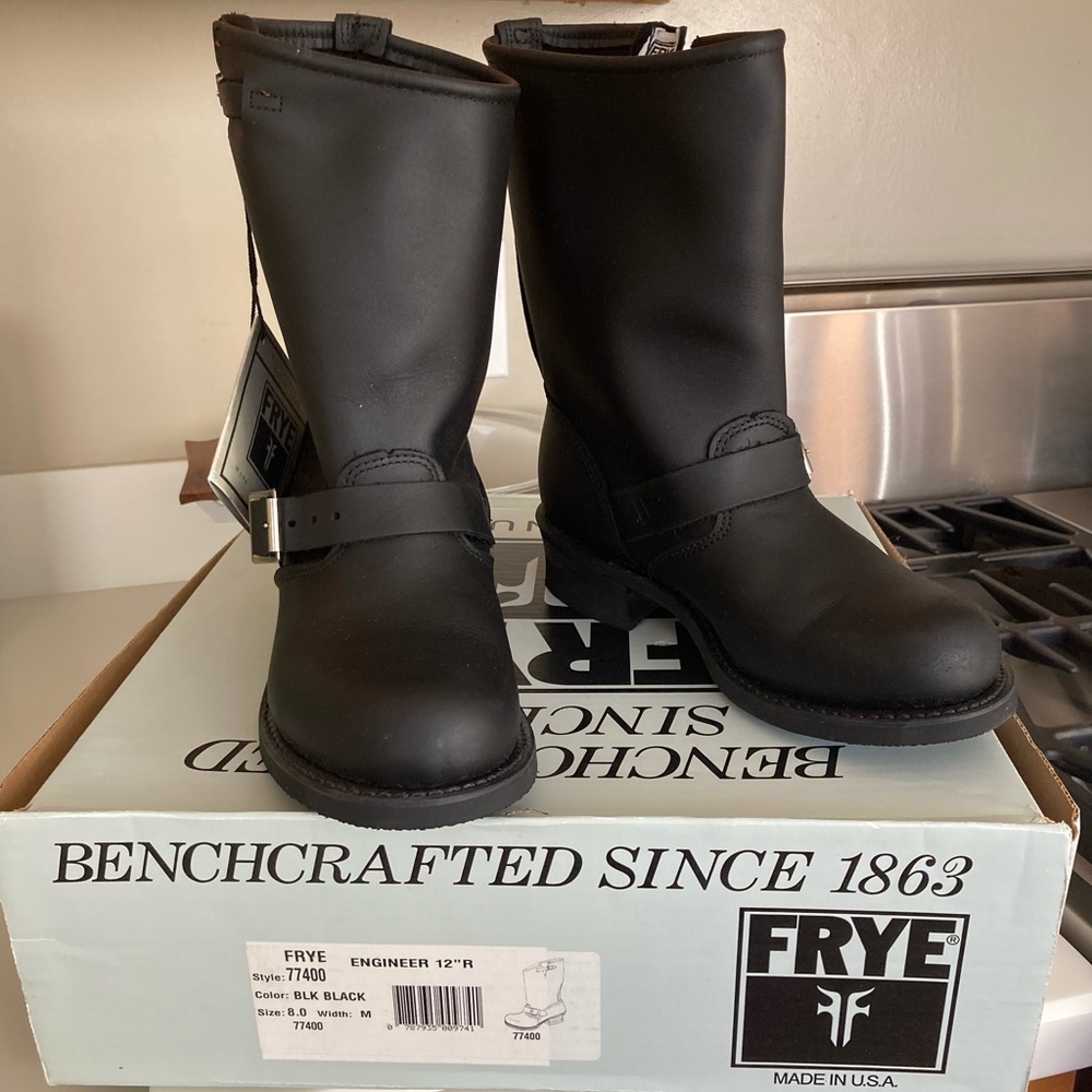 100% Authentic Frye Engineer 12R Boots Brand New With Tags